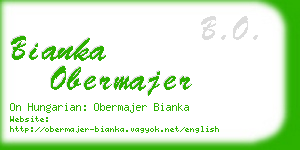 bianka obermajer business card